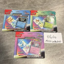 Pokemon Prismatic Evolutions Tech Sticker Pack Lot of 3 (fast ship) - Image 1