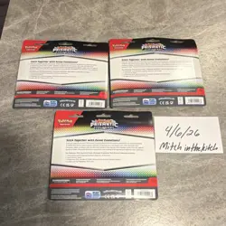 Pokemon Prismatic Evolutions Tech Sticker Pack Lot of 3 (fast ship) - Image 2
