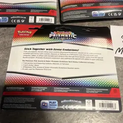 Pokemon Prismatic Evolutions Tech Sticker Pack Lot of 3 (fast ship) - Image 4