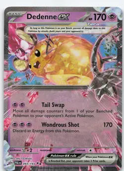 Dedenne ex - 093/193 Double Rare Holo SV02: Paldea Evolved LP Pokemon - Image 1
