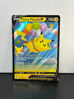 Pokemon Flying Pikachu V Ultra Rare Celebrations 006/025 NM - Image 1