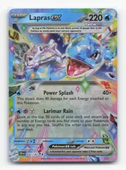 Pokemon TCG - Lapras ex 32/142 Near Mint Double Rare Stellar Crown - Image 1