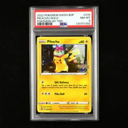 PSA 8 NM-MT 2022 Pokemon ENG Pikachu F SWSH234 Promo - Image 1