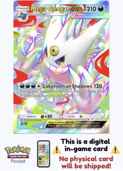 Pokemon TCG Pocket - Mega Gengar Ex Shiny ⭐⭐ English - Mega Shine - Image 1