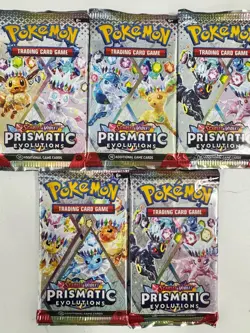 Pokemon TCG Prismatic Evolutions Booster Pack Sealed Lot Of 10 NEW - Image 1