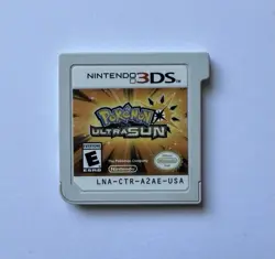 Pokemon Ultra Sun Nintendo 3DS Authentic Game Cartridge Only/tested and working - Image 1
