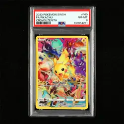 PSA 8 NM-MT 2023 Pokemon ENG Pikachu F 160/159 - Image 1