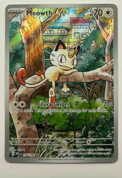 Meowth Phantasmal Flames SV #106/094 Illustration Rare Holo 2025 Pokemon - Image 1