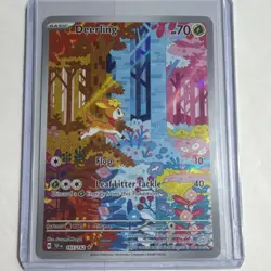Pokemon Deerling Illustration Rare Holo Full Art SV05 Temporal Forces 165/162 - Image 1