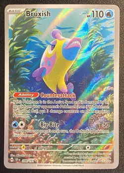 Bruxish Full Art IR 200/191 Pokemon TCG S&V Surging Sparks Illustration Rare NM - Image 1