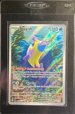 Bruxish Full Art IR 200/191 Pokemon TCG S&V Surging Sparks Illustration Rare NM - Image 4