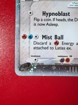 Latias ex Dragon Holo Pokemon TCG 93/97 2003 LP - Image 2