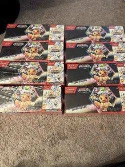 Pokemon Prismatic Evolutions Surprise Box & Booster Bundle Sam’s Club Lot Of 8 - Image 1