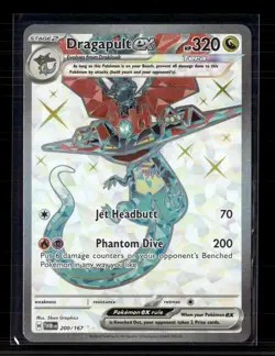 Pokemon 2024 Twilight Masquerade Dragapult EX SAR #200/167 - Image 1