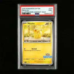 PSA 9 MINT 2025 Pokemon ENG Pikachu I SVP EN 214 Promo - Image 1