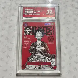 Monkey D Luffy ST21-014 ACE 10 One Piece Magazine Vol. 20 PROMO Perfect 10 - Image 1