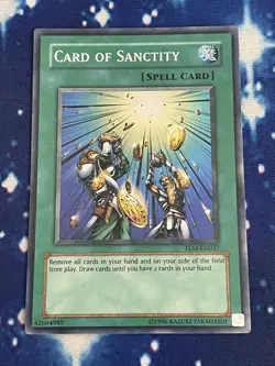 Card of Sanctity TLM-EN037 1st Edition Super Rare Yugioh Card NM - Image 1