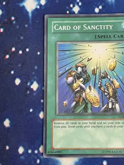 Card of Sanctity TLM-EN037 1st Edition Super Rare Yugioh Card NM - Image 3