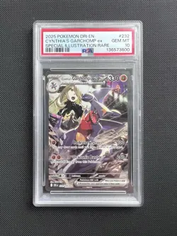 PSA 10 Cynthia’s Garchomp ex 232/182 Destined Rivals 2025 Pokemon Card TCG - Image 1