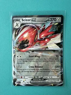Scizor EX 111/162 NM Temporal Forces Holo Double Rare Card Pokemon TCG Near Mint - Image 1