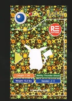 2024 POKEMON POKEDEX BLACK Card #025 PIKACHU Peru Edition NM - Image 2