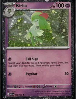 Kirlia Cosmos Holo Common Miscellaneous Cards & Products 059/132 Psychic Holo Po - Image 1