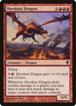 MTG Mordant Dragon ** Worldwake ** English (LP) - Image 1