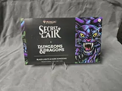 MTG Secret Lair Dungeons And Dragons: Black Lights And Dark Dungeons Foil Sealed - Image 1