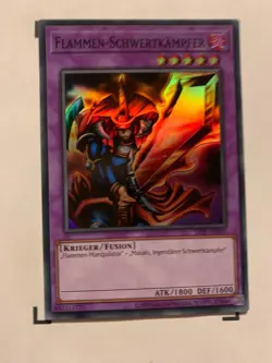 FLAMMEN-SCHWERTKAMPFER - LOB-DE003 DEUTSCH Yu-Gi-Oh! CARD SUPER RARE HOLO KONAMI - Image 5