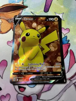 Pikachu v Full Art Holo Card 157/172 Rare Pokemon Trading Card NM - Image 2