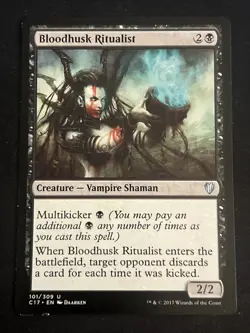 1x Bloodhusk Ritualist (101) Commander 2017 LP MTG Magic the Gathering x1 MKE - Image 1