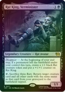 1 x Rat King, Verminister - Foil - Teenage Mutant Ninja Turtles - LP - MTG - Image 1
