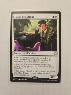 Boss's Chauffeur - Bloomburrow Commander - LP - Rare - Creature - MTG - Image 1
