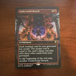 Wizards Underworld Breach Rare Enchantment LCI Special Guest Borderless Red MTG - Image 1