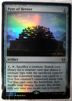 Pyre of Heroes - FOIL Promo Rare - MTG: Kaldheim - #241 NM - Image 1
