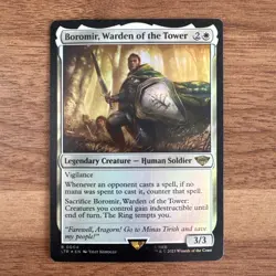 Boromir, Warden of the Tower (Showcase) The Lord of the Rings LOTR Foil Rare! - Image 1