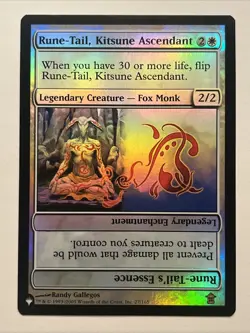 MTG SAVIORS OF KAMIGAWA * Rune-Tail, Kitsune Ascendant (foil) - Image 1