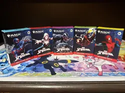 Spider-Man Magic the Gathering Welcome Deck Set of all 5 - Image 1