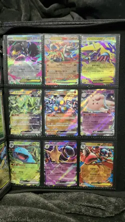 Full Page of Pokemon TCG Ex Holos Cards Lot of 9 Korean Cards - Image 1