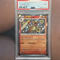 PSA 9 Charmeleon Shiny Baby Rare #110/091 2024 Pokemon Paldean Fates 3205 - Image 1