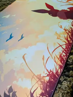 Eevee Sunrise CCG Playmat - Card Game Mat - Pokemon Eevee TCG Playmat 24x14 New - Image 2