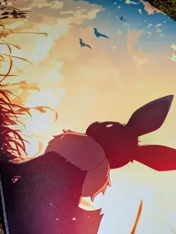 Eevee Sunrise CCG Playmat - Card Game Mat - Pokemon Eevee TCG Playmat 24x14 New - Image 3