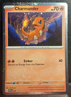 Charmander 047 English 151 Holo Black Star Promo Pokemon Card NM - Image 1