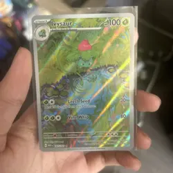 Pokemon TCG 151 Ivysaur 167/165 Illustration Rare Scarlet & Violet NM English - Image 1
