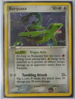 Pokemon Rayquaza 22/107 ex Deoxys SWIRL Cosmos Holo Rare English HP/MP - Image 1