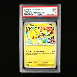 PSA 9 MINT 2025 Pokemon ENG Pikachu I SVP EN 225 Promo - Image 1
