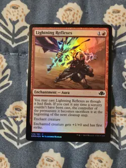 Lightning Reflexes FOIL (128/520) Dominaria Remastered MTG Magic - Image 1