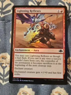 Lightning Reflexes FOIL (128/520) Dominaria Remastered MTG Magic - Image 2