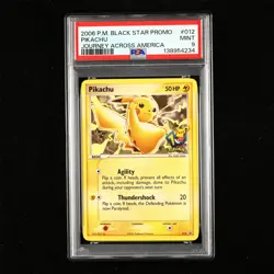 PSA 9 MINT 2006 Pokemon ENG Pikachu 012 Promo(2) - Image 1