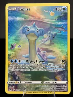 Pokemon TCG Lapras GG05/GG70 Crown Zenith Galarian Gallery Ultra Rare Holo 130HP - Image 1